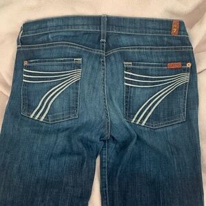 7 For All Mankind Dojo Low Rise Flare Jeans
